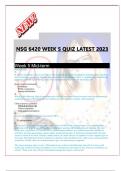 NSG 6420 WEEK 5 QUIZ LATEST 2023 newest update graded A+