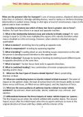 TNCC 8th Edition Questions and Answers&lpar;2023 edition&rpar; 