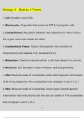 Biology II - Module 4 Terms EXAM Questions and Answers &lpar;2022&sol;2023&rpar; &lpar;Verified Answers&rpar;