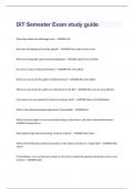 DIT Semester Exam study guide