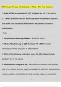 HIPAA and Privacy Act Training &lpar;1&period;5 hrs&rpar; - Pre-Test EXAM Questions and Answers &lpar;2022&sol;2023&rpar; &lpar;Verified Answers&rpar;
