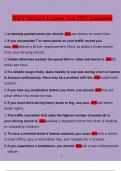 DMV Driver's License Test&period; questions and answers&rcub; &lpar;2022&sol;2023&rpar; &lpar;verified answers&rpar;
