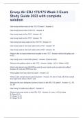 Envoy Air ERJ 170&sol;175 Week 3 Exam Study Guide 2023 with complete solution