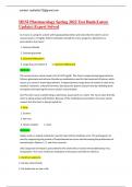 HESI Pharmacology Spring 2022 Test Bank&lpar;Latest Update&rpar;&colon;Expert Solved
