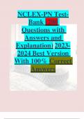 NCLEX PN TESTBANK nclex pn testbank Questions and Answers