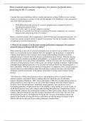 Most essential professional competency for masters prepared nurse for 21st century