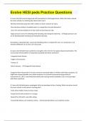 Bundle for PEDs HESI Practice Tests compilation &vert;everything you need &vert;verified