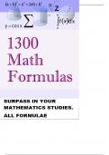 ALL FORMULAE IN MATHEMATICS  TO SURPASS IN YOUR STUDIES.