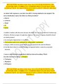 BIO 160 PEDS  RESPIRATORY PRACTICE EXAM QUESTIONS AND ANSWERS 100&percnt; CORRECTLY VERIFIED BEST EXAM SOLUTION SATISFACTION  GUARANTEED SUCCESS LATEST UPDATE 2023&sol;2024 RATED A&plus;