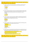 MED SURG NUR3410 ALL FOR FINAL Exam Questions and Answers Latest Update 2023&sol;2024 Rated A&plus; 