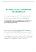 ATI RN Mental Health Online Practice 2019 A With NGN