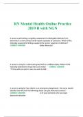 ATI RN Mental Health Online Practice 2019 B with NGN