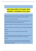 NSG 6020 APEA 3P EXAM 100&percnt;  CORRECT ANSWERS 2023&sol;2024