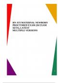 RN ATI MATERNAL NEWBORN PROCTORED EXAM &lpar;36 EXAM SETS&rpar;&comma; LATEST MULTIPLE VERSIONS