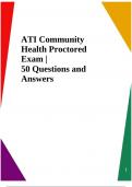 ATI Community Health Proctored Exam &vert; 50 Questions and Answers