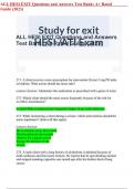 ALL HESI EXIT Questions and Answers Test Bank&semi; A&plus; Rated Guide &lpar;2023&rpar;