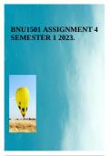 BNU1501 ASSIGNMENT 4 SEMESTER 1 2023.
