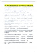 All HAZWOPER Quizzes&colon; Questions&sol;Answers