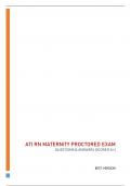 ATI RN MATERNITY   QUESTIONS & ANSWERS &lpar;SCORED A&plus;&rpar;  BEST VERSION 