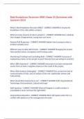 Risk Breakdown Structure &lpar;RBS&rpar; Exam 35 Questions with Answers 2023&comma;100&percnt; CORRECT
