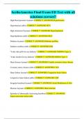 ScribeAmerica Final Exam Package Deal Complete Questions and Answers 