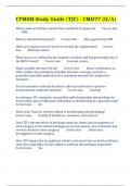 CPMSM Study Guide &lpar;TJC&rpar; - CMH77 &lpar;Q&sol;A&rpar;