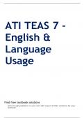 ATI TEAS 7 - English & Language Usage 