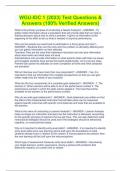 WGU-IDC 1 &lpar;2023&rpar; Test Questions & Answers &lpar;100&percnt; Verified Answers&rpar;