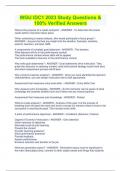 WGU IDC1 2023 Study Questions & 100&percnt; Verified Answers