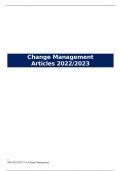 Change Management 2023 - all articles