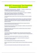 WGU IDC1 Assessment Test Questions & Answers &lpar;100&percnt; Correct&rpar;