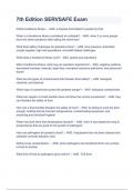 7th Edition SERVSAFE Exam Questions And Correct Answers latest update