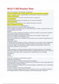 WGU C182 Practice Tests