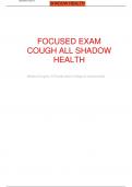 Focused Exam Cough All Shadow Health Focused exam cough Medical Surgery