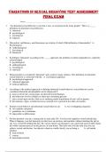 VARIATIONS IN SEXUAL BEHAVIOR ASSESSMENT TEST FINAL EXAM &lpar;QUESTIONS WITH ANSWERS AVAILABLE&rpar; WALDEN