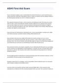 ASHI First Aid Exam 2023 with 100&percnt; correct answers