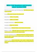 WGU C182 Questions and Answers Latest Updated 2022