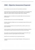 C963 - Objective Assessment Superset EXAM WITH 100&percnt; COMPLETE SOLUTIONS