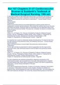 Nur 107 Chapters 21-27 CardiovascularBrunner & Suddarth's Textbook of  Medical-Surgical Nursing, 15th ed.,