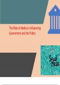 POLI 330N Week 2 Assignment: The Role of Media Influencing Government and the Public - Download Assignment To Score An A