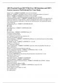 ABO Practical Exam 2023 With Over 100 Questions and 100&percnt; Correct Answers Well Selected For Your Study&period;