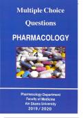 Multiple Choice Questions PHARMACOLOGY WITH COMPLETE SOLUTIONS 2023|2024 UPDATED RATED A+