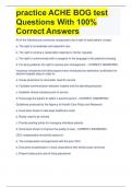 practice ACHE BOG test Questions With 100&percnt; Correct Answers
