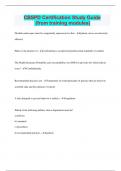 Bundle for CBSPD Exams Compilation &vert; Verified &vert; Guaranteed Success