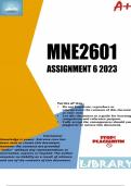 MNE2601 ASSIGNMENT 6 2023