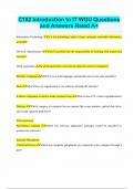 C182 Introduction to IT WGU Questions and Answers 