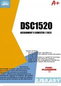DSC1520 ASSIGNMENT 5 SEMESTER 1 2023 (861818)
