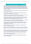 MTLE Secondary Pedagogy &lpar;5-12&rpar;