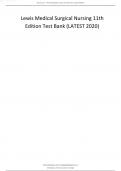 Lewis Medical Surgical Nursing 11th Edition Test Bank &lpar;LATEST 2020&rpar;