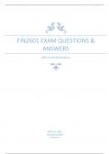 Exam (elaborations) BCOM FINANCIAL MANAGEMENT (FIN2601) 